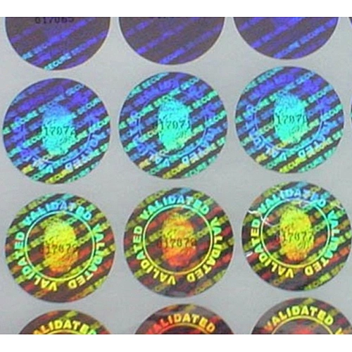 Security custom hologram label adhesive sticker