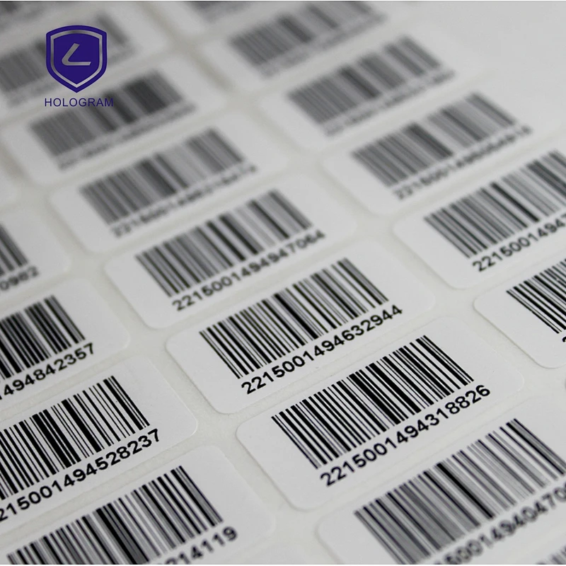 Cheap custom hologram sticker with two-dimension code printing