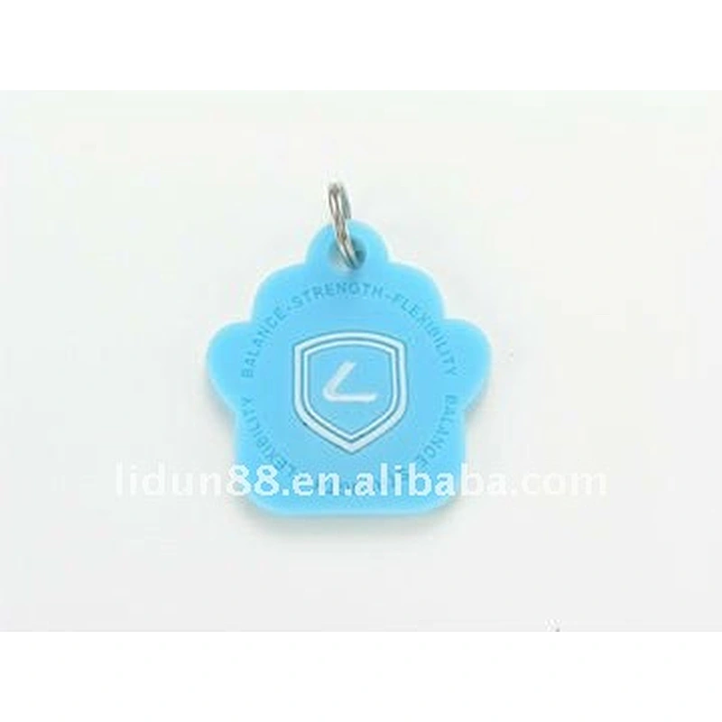 Energy silicon key chain with hologram