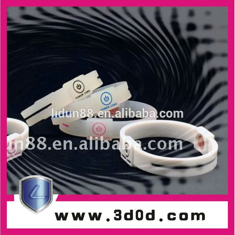 New energy shield silicone wristband with hologram