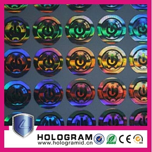 Manufacturing hologram laser number label