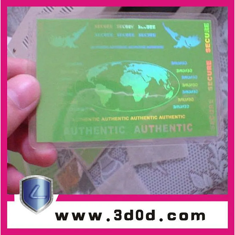ID card hologram business cards/
