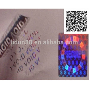 2018 Scratch-off Digital Security stickers in Hologram