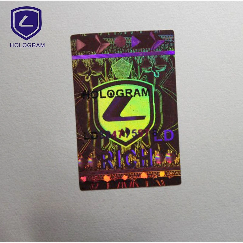 Factory supplies self-adhesive holographic anti-counterfeiting stickers/labels