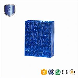 Wholesale holographic shopping paper bag gift bag