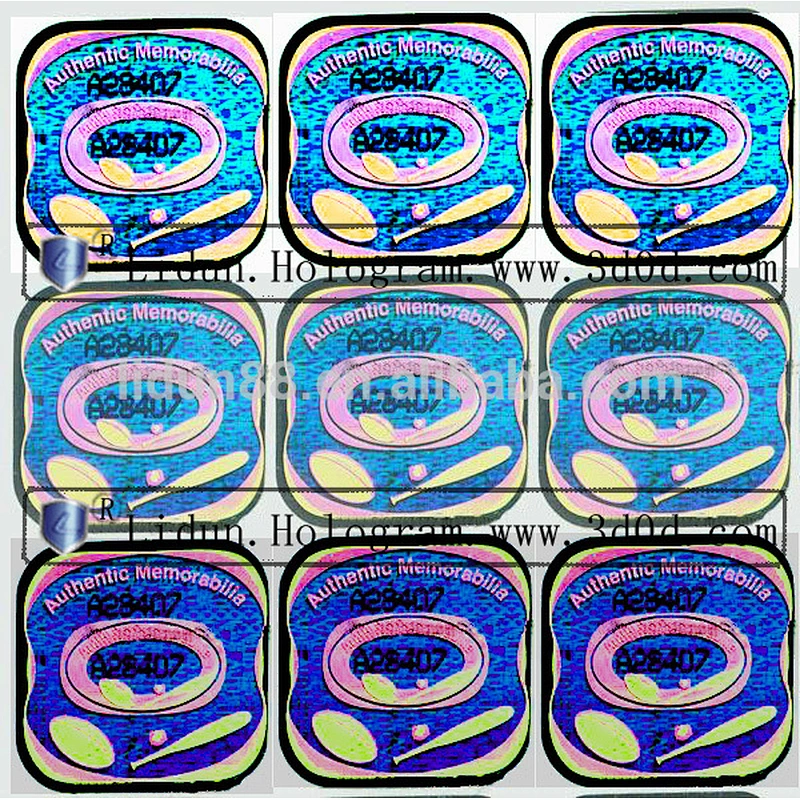newest high quality customized self adhesive anti-fake label 3D hologram sticker