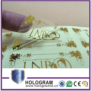 Custom logo printed waterproof self adhesive promotional stickers