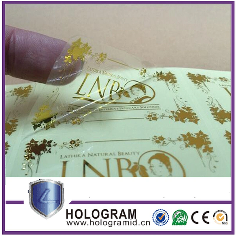 Custom logo printed waterproof self adhesive promotional stickers