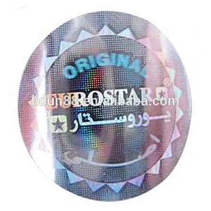 3D Hot Iron layers Holographic Label, Combination of Hologram