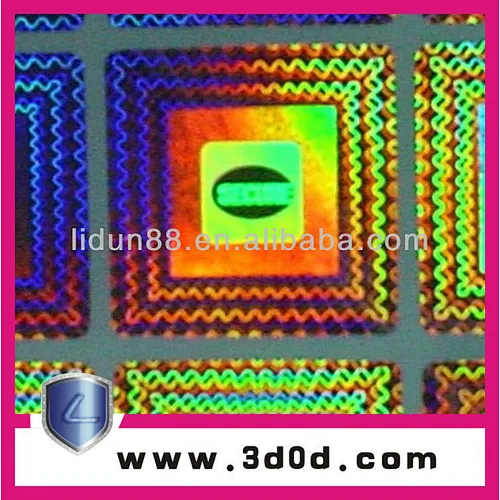 2016 High-tech hot sale 2d/3d Hologram labels/hologram labels with laser