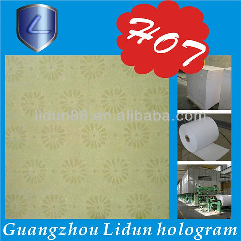 Watermark paper printing , customized embossing logo pape