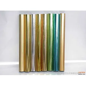 high grade holographic hot stamping foil,paper and plastic usage,low MOQ standard size