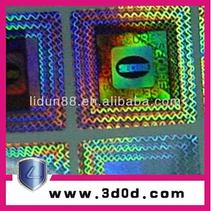 Cheap custom made 3d security transparent laser Hologram sticker label