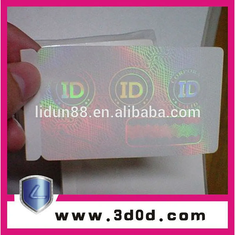 hologram priting security ID card