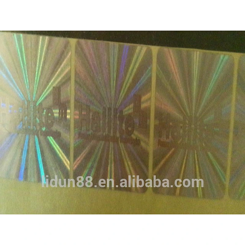 laser label hologram printer hologram sticker/ label