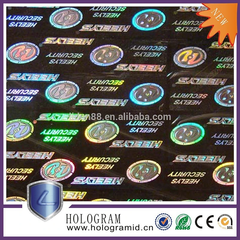 hologram warranty stickers ,hologram print work