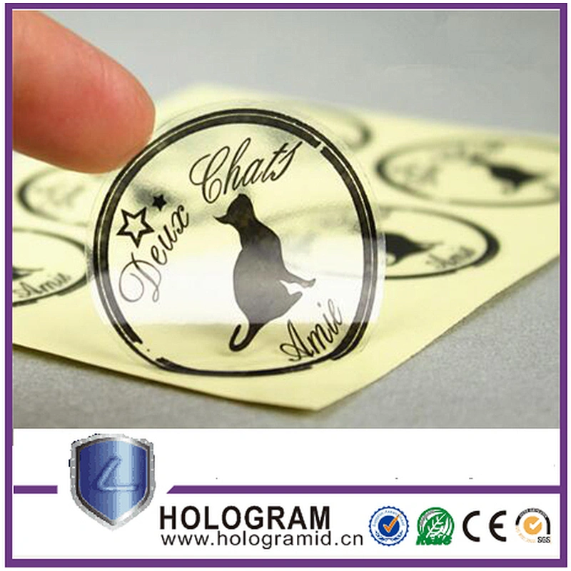 Custom logo printed waterproof self adhesive promotional stickers