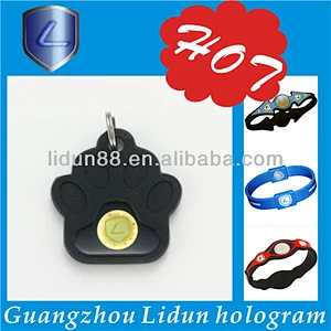 Fashion reflective cute pet dog tags for dogs
