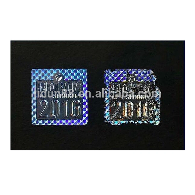 Cheap custom made 3d security transparent laser Hologram sticker label