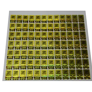 waterproof 3D hologram security self adhesive sticker label