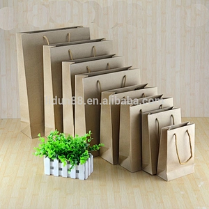 Customized kraft paper bag with your logo from Chinese factory