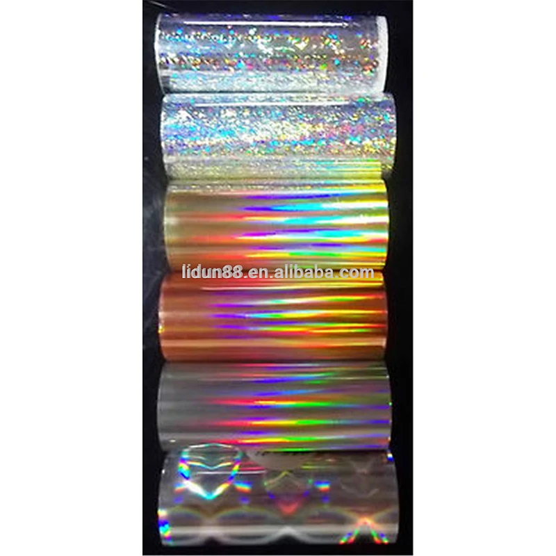 new arrive broken glass holographic hot stamping foil for paper and plastic