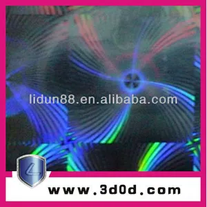 silver pass hologram sticker