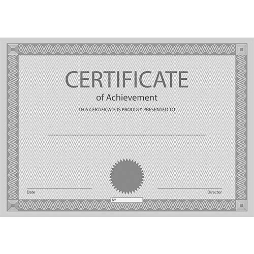 Various color print certificates for holograms and holograms are available