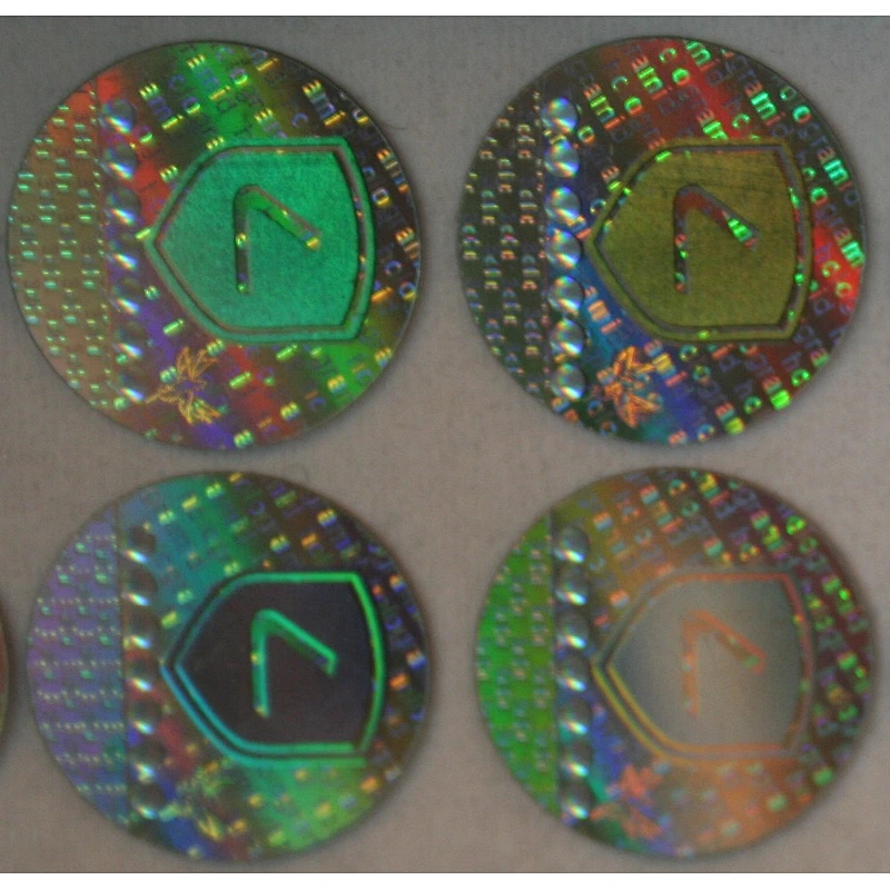 3d hologram logo sticker maker with text printing