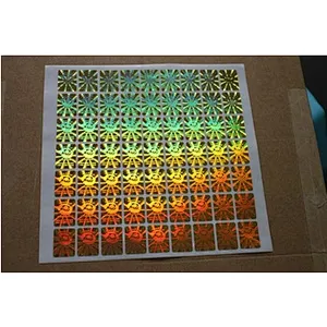 Anti-faking disposable hologram security label sticker