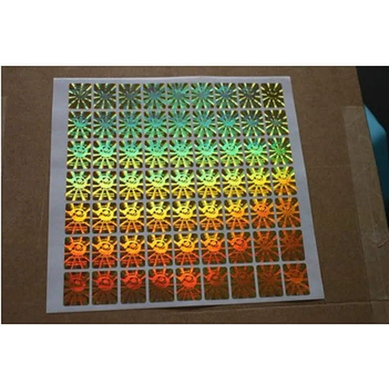 Anti-faking disposable hologram security label sticker