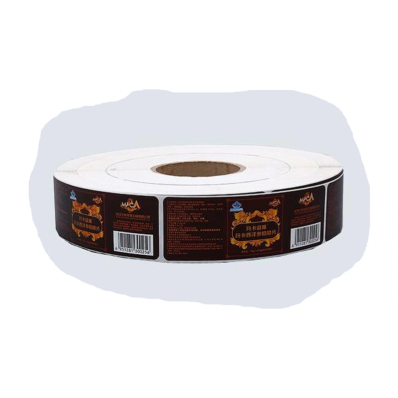 different kind removable sticker printing for bottle in lianlong brand