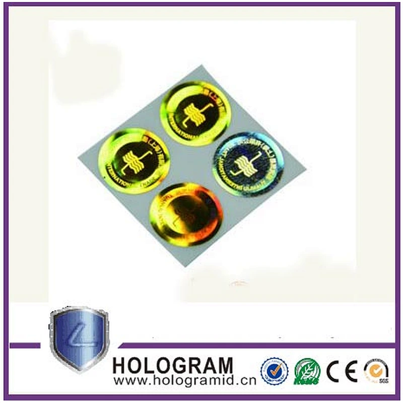 Hot Sale Round Vinyl Security Labels Custom Make Hologram Stickers