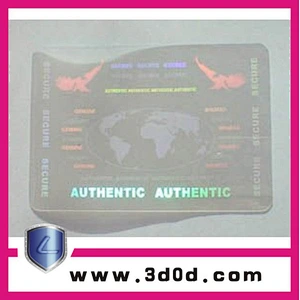 Custom adhesive anti counterfeiting id card overlay hologram