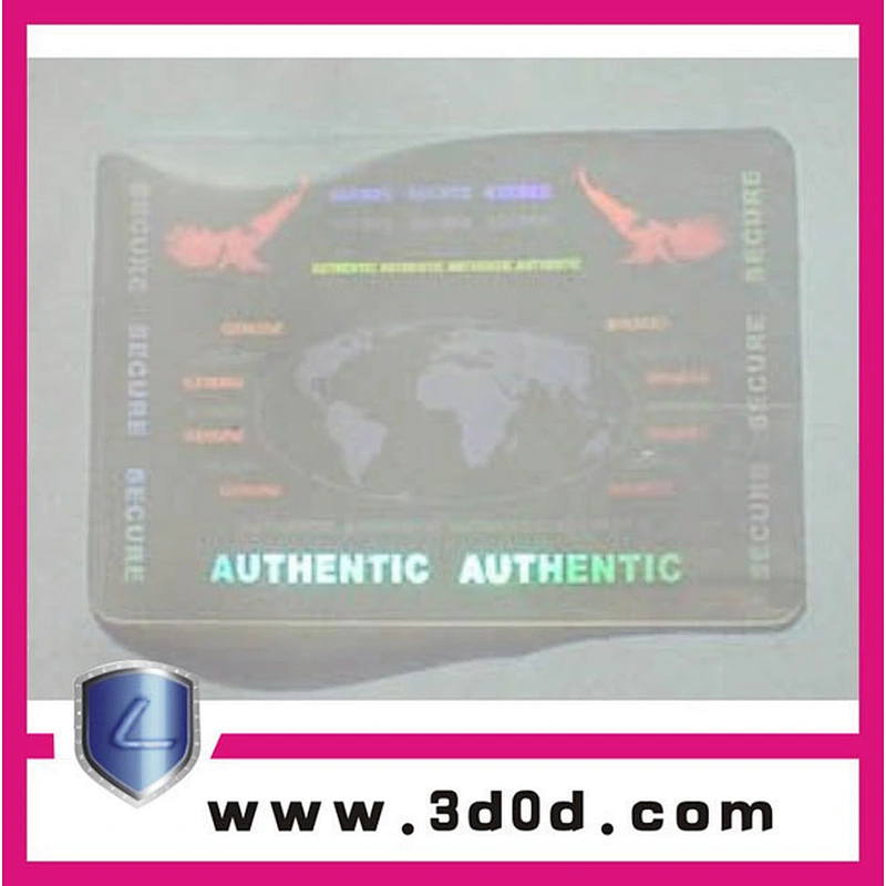 Custom adhesive anti counterfeiting id card overlay hologram