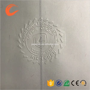anti-counterfeiting paper with fiber and security thread for certificate