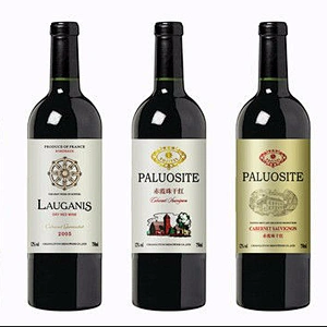 metal wine label