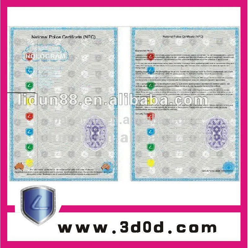 security water mark paper for security printing