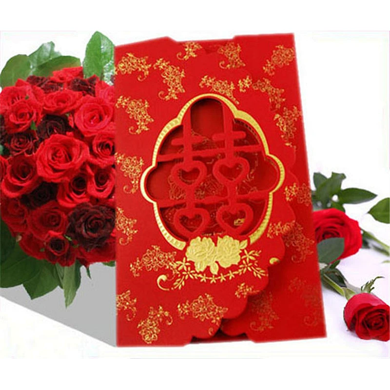 Bride and groom wedding invitation