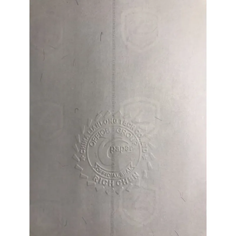 Certificate paper anti-counterfeiting security line ultraviolet security watermark fiber paper