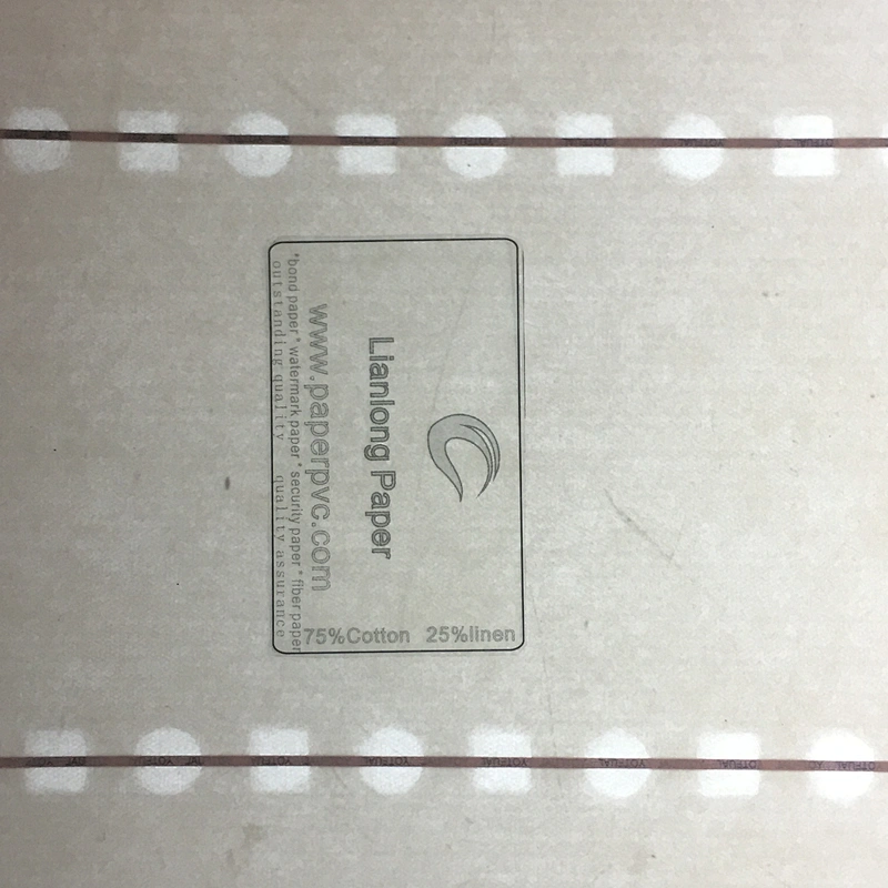 Customized carbonless visible and invisible watermark paper