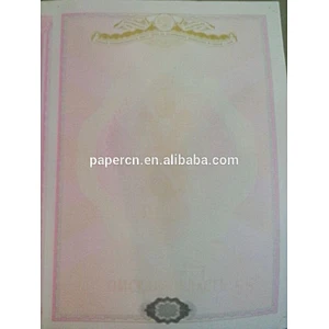 In 2016 the best certificate printing paper