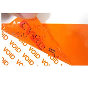 hot stamping hologram security void sticker 3D grating printing tamper evident sticker