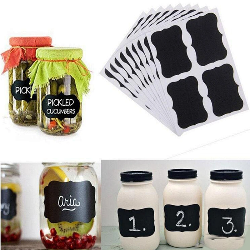 Custom Bottle Decoration Self Adhesive Blackboard Sticker