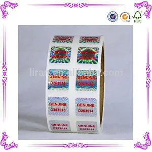 Custom Anti Counterfeiting Holographic Sticker Lable