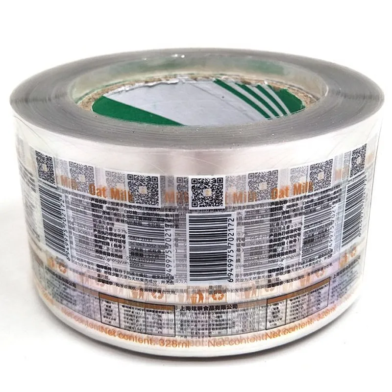 Waterproof Transparent Paper Stickers For Milk Bottle