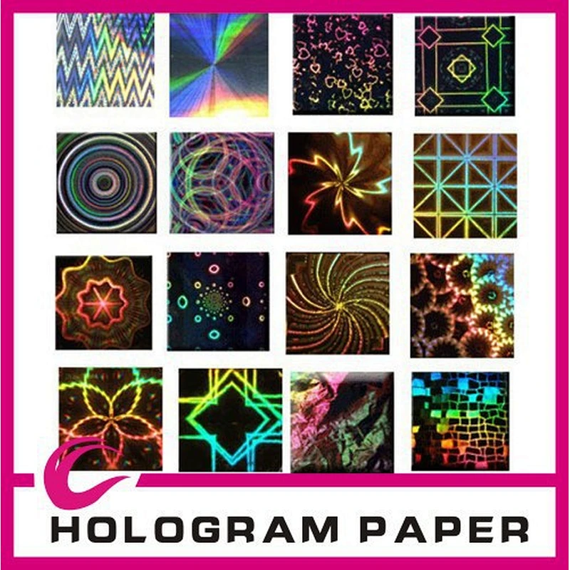 Custom hologram sticker 3D with certificate