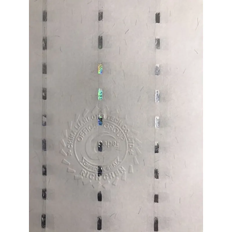 Customized watermark paper for security paper, secure line paper at reasonable prices