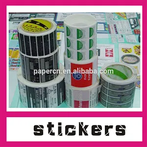 Custom PVC label printing adhesive , trademark label