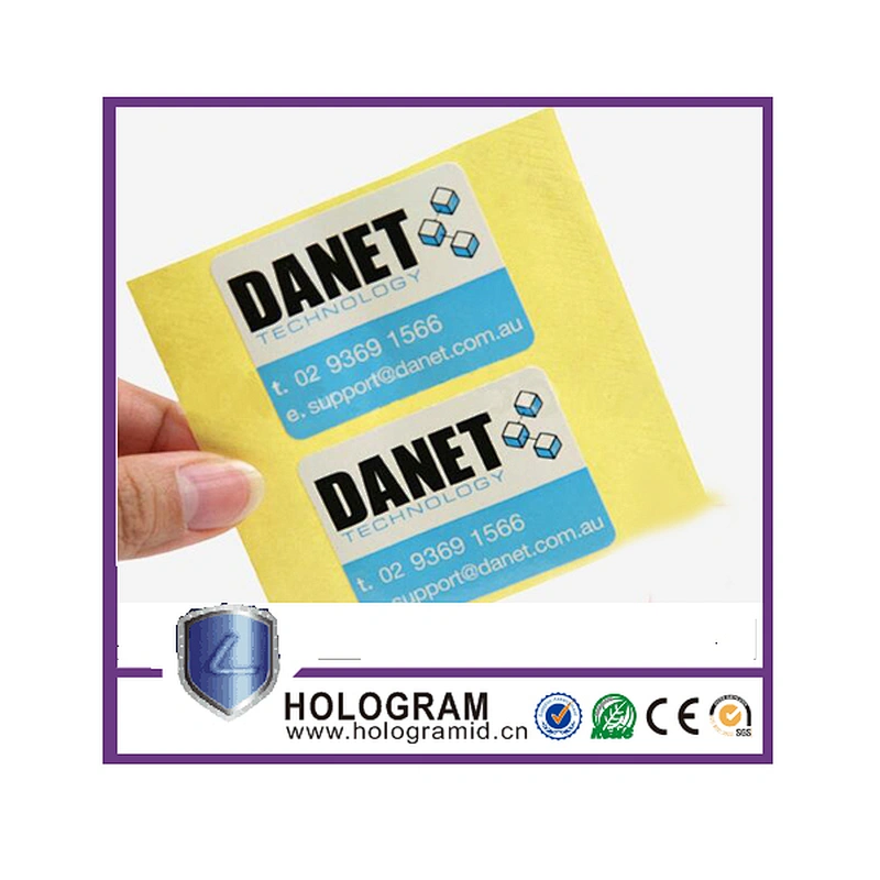 custom adhensive sticker transparent packing printing label